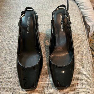 Patent Leather Sling back Heels